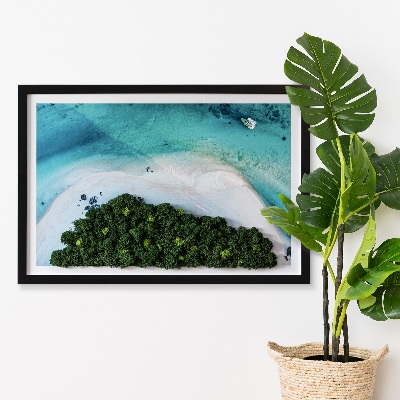 Élő moha kép Azúrkék strand