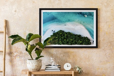 Élő moha kép Azúrkék strand