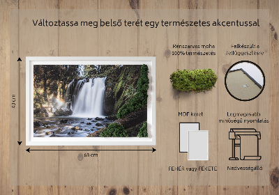 Moha kép Fák által körülvett vízesés