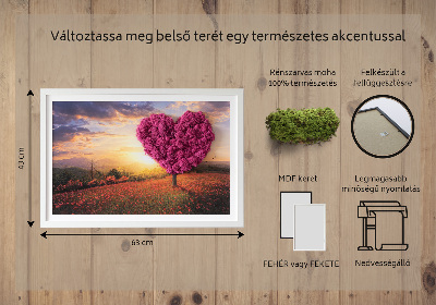 Moha kép Szív alakú fa