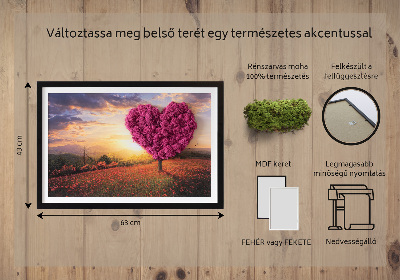 Moha kép Szív alakú fa
