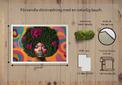 Moha kép Nő afrofrizurával
