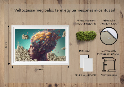 Élő moha kép Az ember a felhőkben