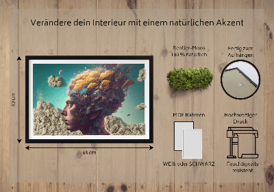 Élő moha kép Az ember a felhőkben