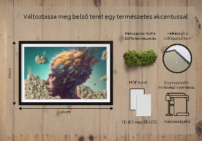 Élő moha kép Az ember a felhőkben