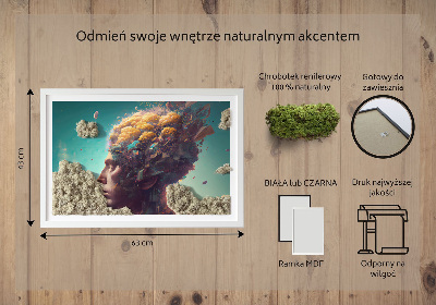 Élő moha kép Az ember a felhőkben