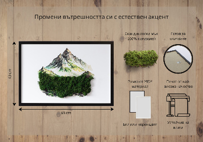 Moha kép A hegy teteje az erdő felett