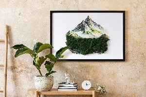 Moha kép A hegy teteje az erdő felett