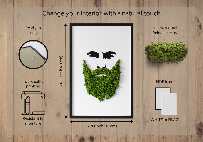Moha kép Hipster szakállával