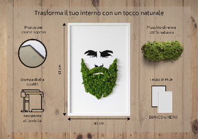 Moha kép Hipster szakállával