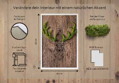 Moha kép Szarvasfej faháttéren