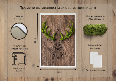 Moha kép Szarvasfej faháttéren