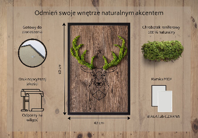 Moha kép Szarvasfej faháttéren