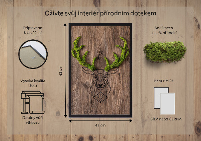 Moha kép Szarvasfej faháttéren