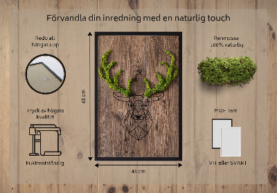 Moha kép Szarvasfej faháttéren