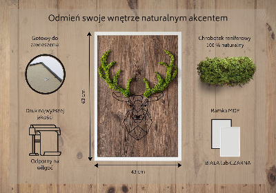 Moha kép Szarvasfej faháttéren