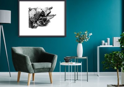 Plakát Anatómiai ajkak nyomtatás
