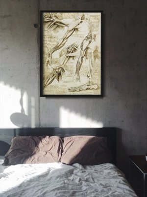 Retro plakát Da vinci izmok