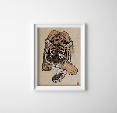 Retro poszterek Tigris yoshida toshi