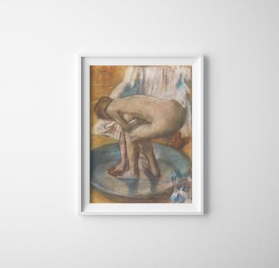 Poszter Bathin Edgar Degas nő