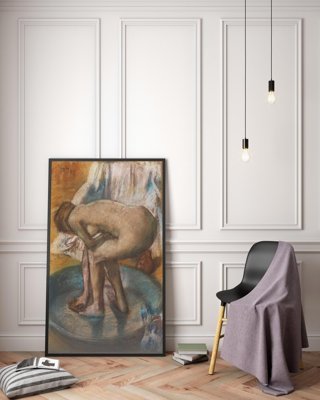 Poszter Bathin Edgar Degas nő