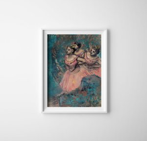 Plakát Három Edgar Degas Dancers