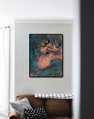 Plakát Három Edgar Degas Dancers