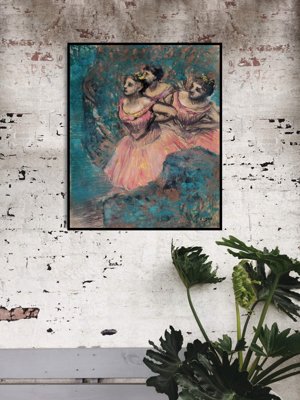 Plakát Három Edgar Degas Dancers