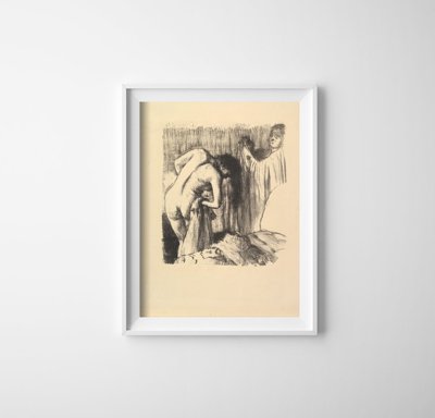 Plakát Edgar Degas fürdő után