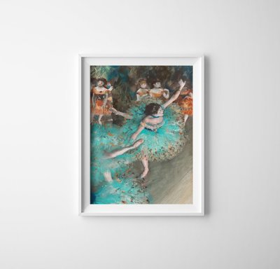 Plakát Zöld edgar degas táncos