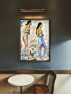 Plakát poszter Két nő Ferdinand Hodler virágokban