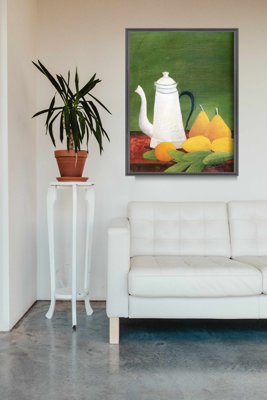 Plakát poszter Csendélet egy vízforralóval és gyümölcsökkel Henri Rosseau