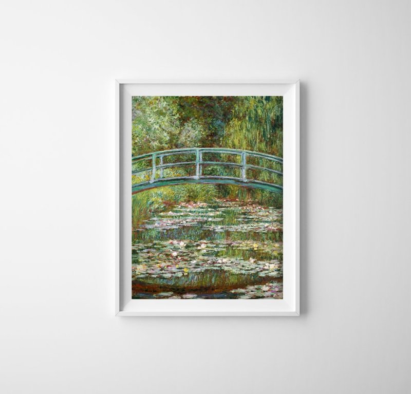 Plakát poszter Híd a tó Claude Monet felett