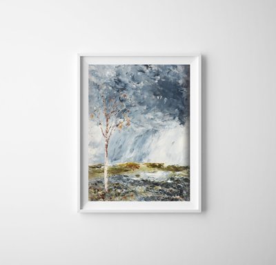 Retro plakát Augusztus Strindberg Björken A nyírfa i