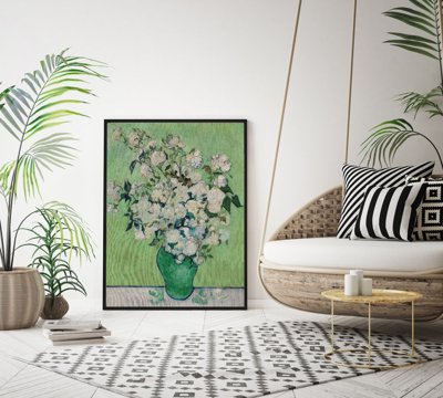 Retro plakát Van Gogh Roses