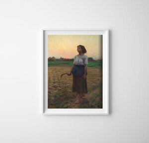Retro poszterek A lark dal] Jules Breton