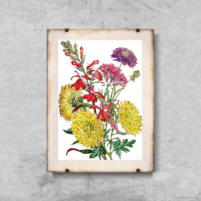 Poszter képek Nyomtatott őszi virág