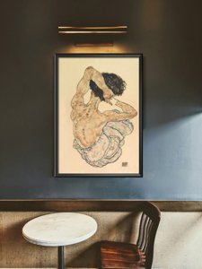 Poszter Egon Schiele ülő helyzetben