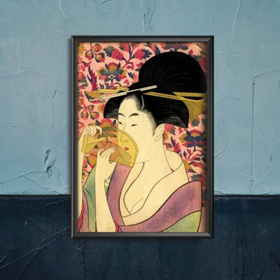 Poszter Kushi Comb Kitagawa Utamaro