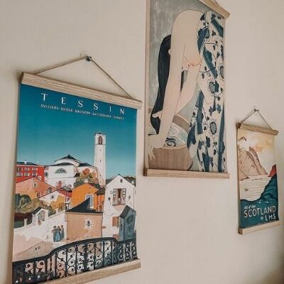 Retro poszterek Egy nő egy nyári köntöst