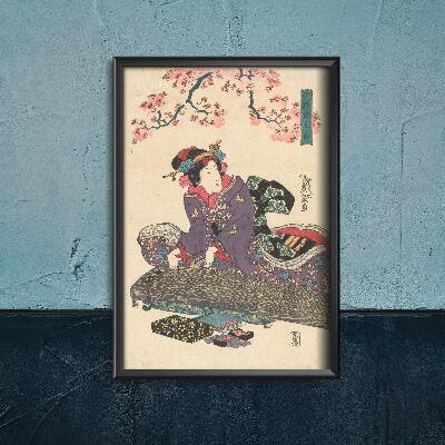 Retro poszterek Geisha Koto Keisaai Eisen