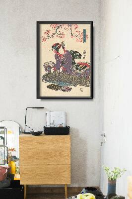 Retro poszterek Geisha Koto Keisaai Eisen
