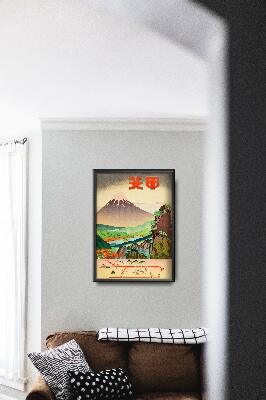 Retro plakát Japán Yamanashi mező