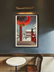 Plakát poszter Téli nap az Asakus templomában