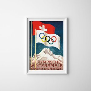 Poszter olimpiai játékok Moritz Svájc