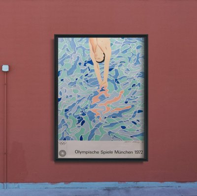 Poszter Olimpiai búvár David Hockney
