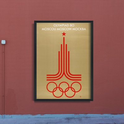 Poszter Poszter a moszkvai olimpiai játékoknak