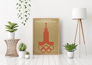 Poszter Poszter a moszkvai olimpiai játékoknak