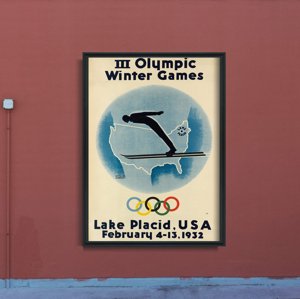 Fali poszter Téli olimpiai játékok tó Placid