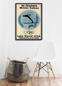 Fali poszter Téli olimpiai játékok tó Placid